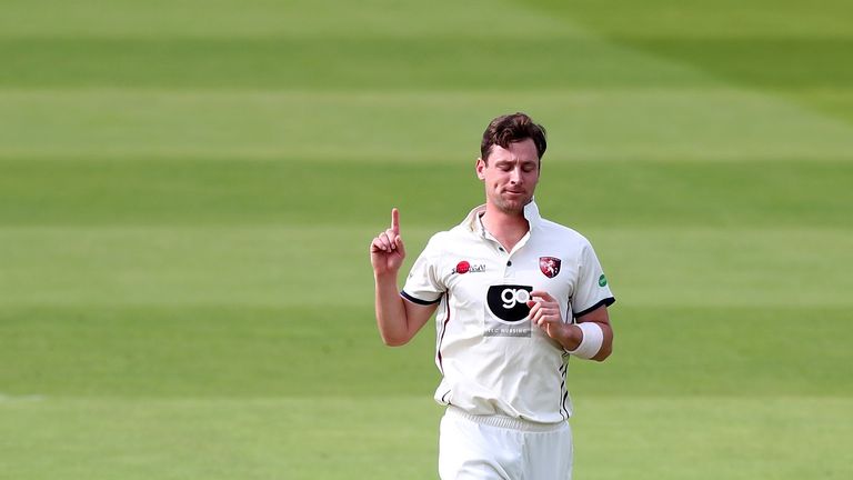 Matt Henry during the Specsavers County Championship Division Two  match between Middlesex and Kent at Lord's Cricket Ground on September 10, 2018 in London, England.