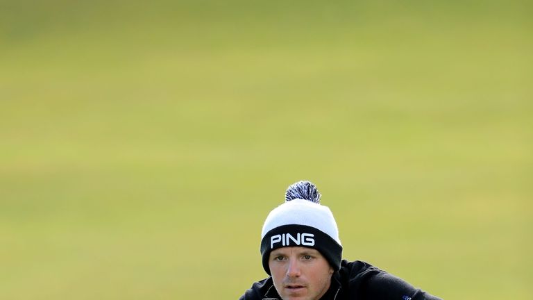 during the first round of the 2018 Alfred Dunhill Links Championship on The Old Course at St Andrews on October 4, 2018 in St Andrews, Scotland.