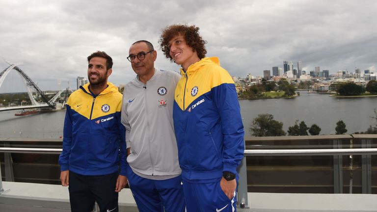 David Luiz has hailed Maurizio Sarri as a "great human" 