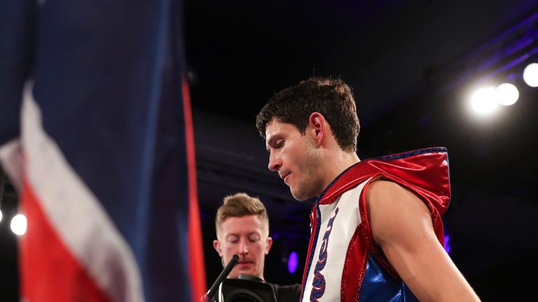 Gavin McDonnell enters the ring for his fight against Rey Vargas for the Vacant WBC Super-Bantamweight Championship on February 25, 2017 in Hull, England. (Photo by Mark Robinson/Getty Images)