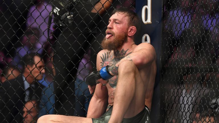 McGregor tapped out in the fourth round on his UFC return
