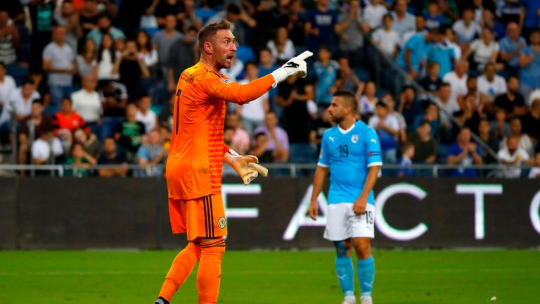 Allan McGregor kept the scoreline down for Scotland in Haifa