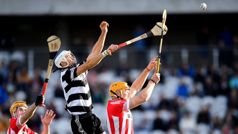 Luke O'Farrell of Midleton rises for a ball