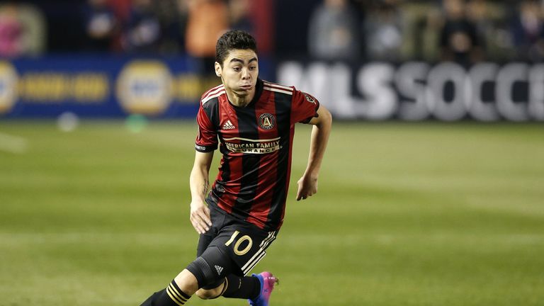  of Atlanta United of the New York Red Bulls during the game against Atlanta United the New York Red Bulls at Bobby Dodd Stadium on March 5, 2017 in Atlanta, Georgia.