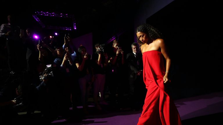 Naomi Osaka of Japan arrives during the Official Draw Ceremony and Gala of the BNP Paribas WTA Finals Singapore presented by SC Global at Marina Bay Sands Hotel on October 19, 2018 in Singapore