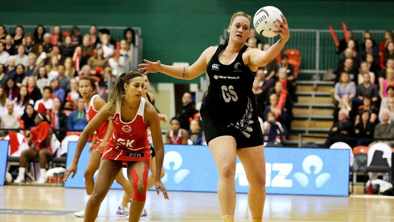during game two of the International Test Series between the New Zealand Silver Ferns and England at Arena Manawatu on October 31, 2014 in Palmerston North, New Zealand.