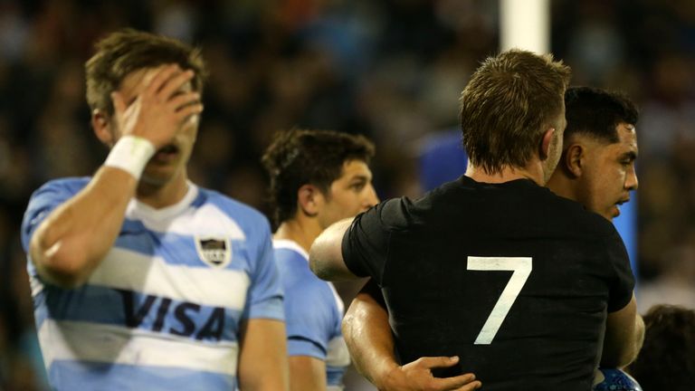 BUENOS AIRES, ARGENTINA - SEPTEMBER 29: during a match between Argentina and New Zealand as part of The Rugby Championship 2018 at Jose Amalfitani Stadium on September 29, 2018 in Liniers, Argentina. (Photo by Daniel Jayo/Getty Images)