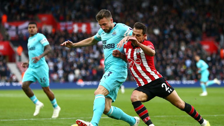 Newcastle and Southampton played out a goalless draw at St Mary's