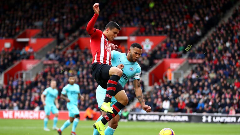 Jamaal Lascelles was the game's stand-out player for his dogged defending