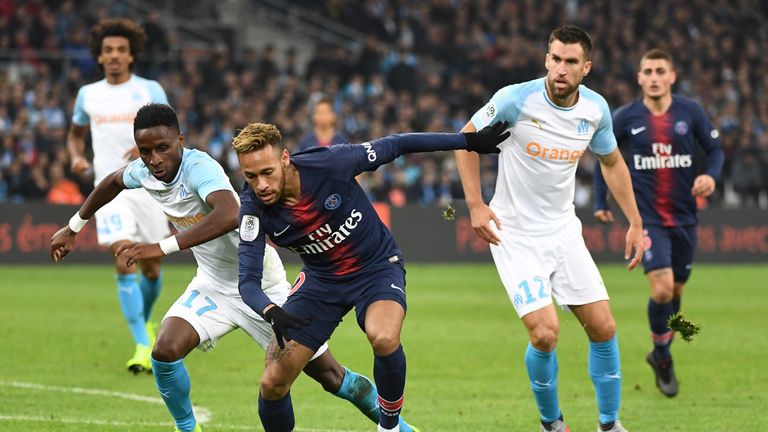 Neymar PSG v Marseille