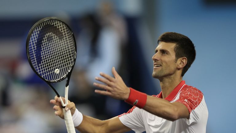 Novak Djokovic defeated Alexander Zverev in the Shanghai Masters semi-finals