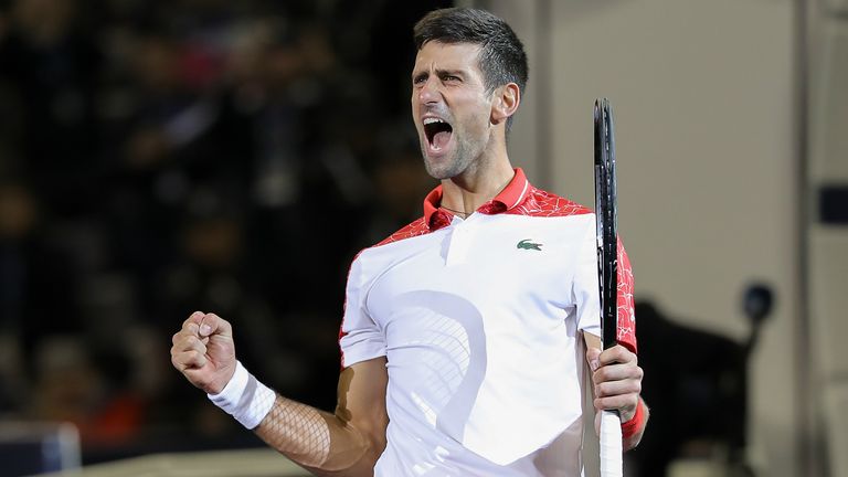 Novak Djokovic is delighted with the form he has shown in the last four months