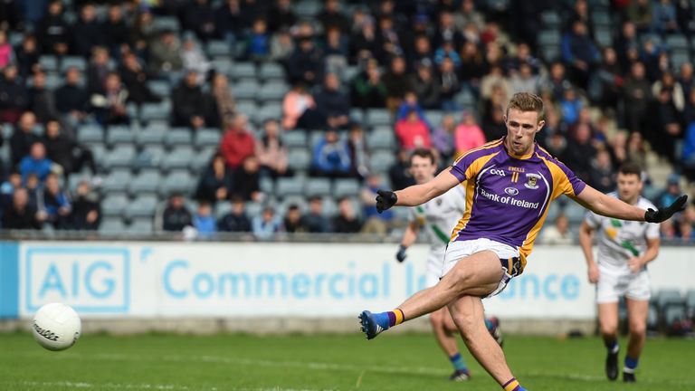 Dublin star Paul Mannion slots a penalty for Kilmacud Crokes