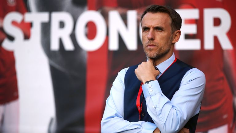 England Women manager Phil Neville