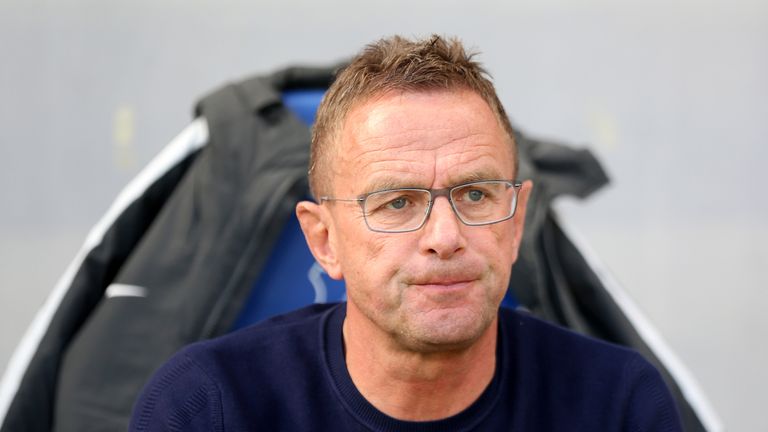 RB Leipzig boss Ralf Rangnick saw his side beaten by Red Bull Salzburg on the opening mattchday