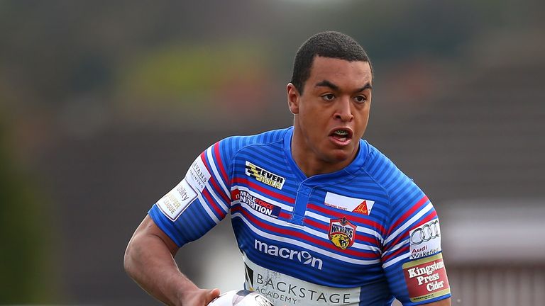 of Wakefield Wildcats of Hull FC during the First Utility Super League match between Wakefield Wildcats and Hull FC at The Rapid Solicitors Stadium on April 24, 2016 in Wakefield, England.