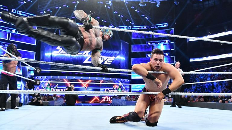 The Miz took a 619 from Rey Mysterio during a tag match which came after a stark warning from Shane McMahon