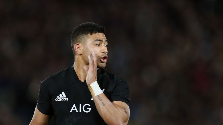 Richie Mo'unga of the All Blacks 