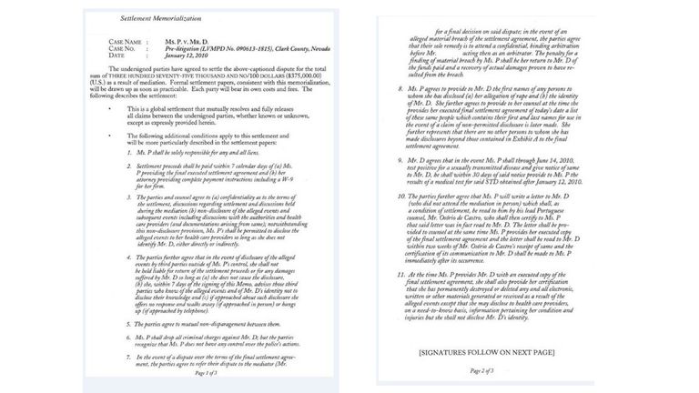 Documents released relating to the case