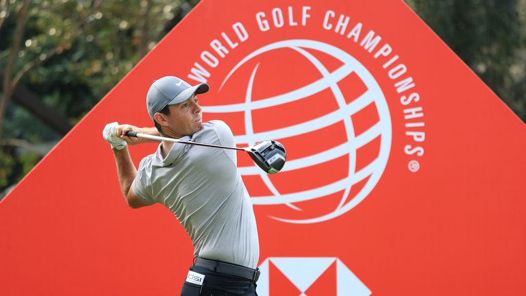 McIlroy plays alongside Francesco Molinari and Dustin Johnson during the first two rounds
