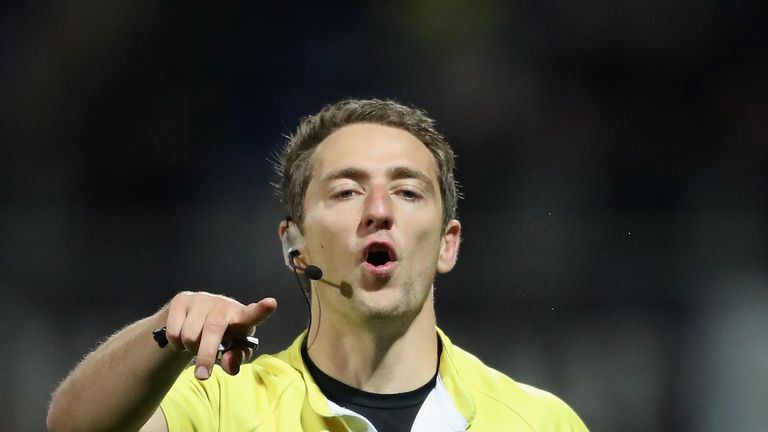 Welsh referee Andrew Brace