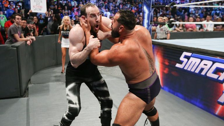 Rusev managed to get his hands on Aiden English - but only after a quickfire loss to The Miz