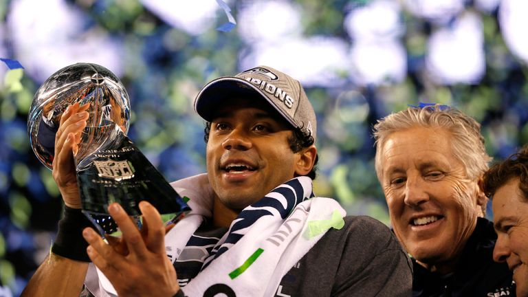 Wilson won the Super Bowl in his second year as a Seahawk