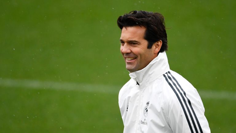 Santiago Solari put the Real Madrid squad through their paces for the first time on Tuesday