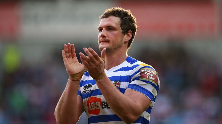 of St Helens of Wigan Warriors during the First Utility Super League match between St Helens and Wigan Warriors at Langtree Park on March 25, 2016 in St Helens, England.