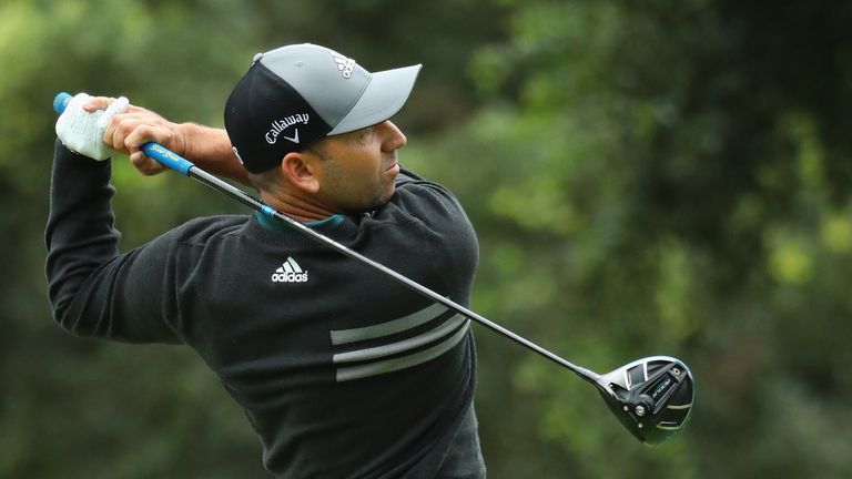 during the completion of the weather affected second round of the Andalucia Valderrama Masters at Real Club Valderrama on October 20, 2018 in Cadiz, Spain.