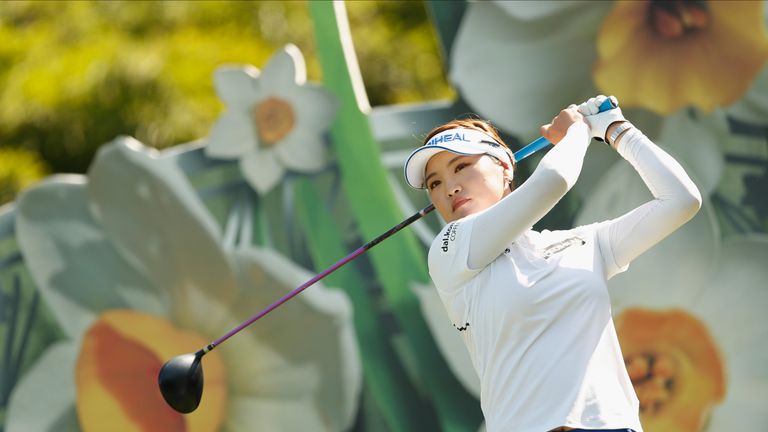 xxx during the first round of the Swinging Skirts LPGA Taiwan Championships at Ta Shee Golf & Country Club on October 25, 2018 in Taoyuan, Taiwan.