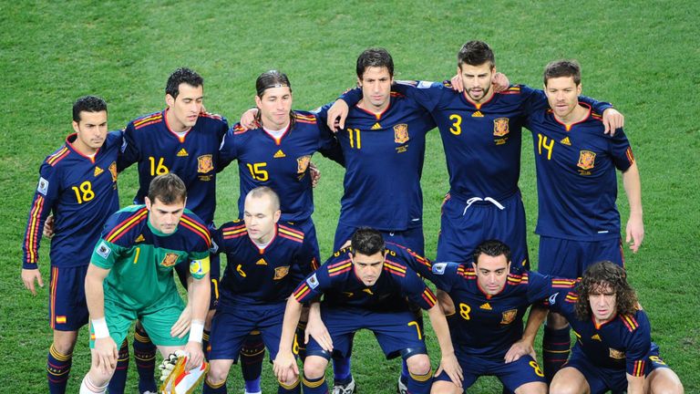 Spain's starting XI in the 2010 World Cup final against the Netherlands contained seven Barcelona players