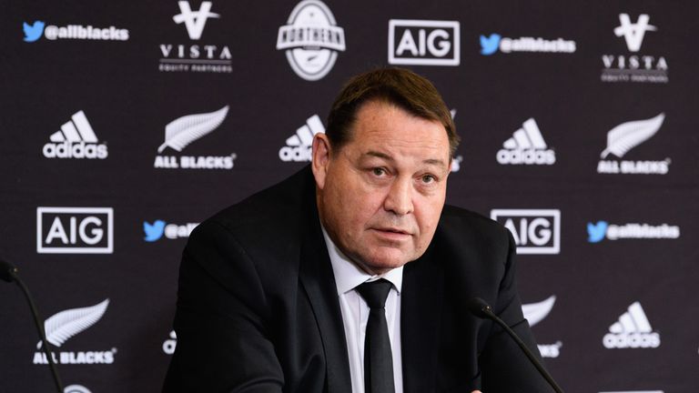 during the New Zealand All Blacks Northern Tour Squad Announcement at Prebbleton Rugby Club on October 15, 2018 in Christchurch, New Zealand.