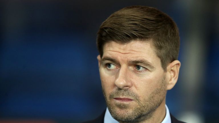  during the UEFA Europa League Group G match between Rangers and Spartak Moscow at Ibrox Stadium on October 25, 2018 in Glasgow, United Kingdom.