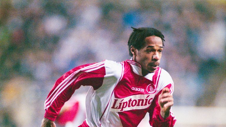 Thierry Henry in action for Monaco