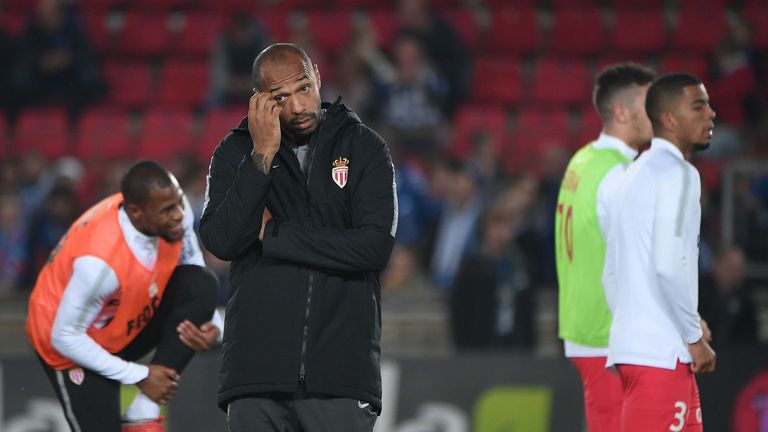 Thierry Henry got off to a losing start as Monaco head coach