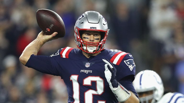 at Gillette Stadium on October 4, 2018 in Foxborough, Massachusetts.