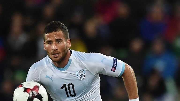 BELFAST, NORTHERN IRELAND - SEPTEMBER 11: Tomer Hemed of Israel during the international friendly football match between Northern Ireland and Israel at Windsor Park on September 11, 2018 in Belfast, Northern Ireland. (Photo by Charles McQuillan/Getty Images)