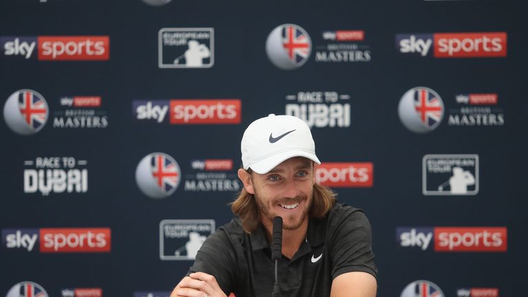 during the Pro-Am at the British Masters supported by Sky Sports at Walton Heath Golf Club on October 10, 2018 in Tadworth, England.