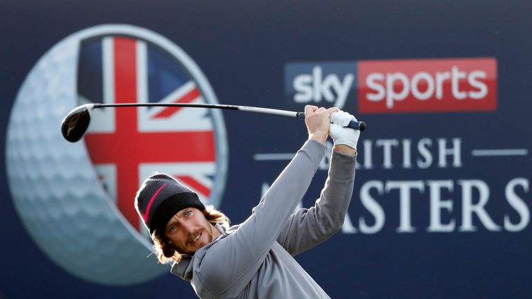  during Day Two of Sky Sports British Masters at Walton Heath Golf Club on October 12, 2018 in Tadworth, England.