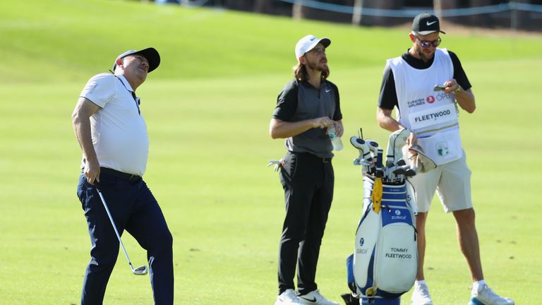 plays a practice round ahead of the Turkish Airlines Open at the Regnum Carya Golf & Spa Resort on October 31, 2018 in Antalya, Turkey.