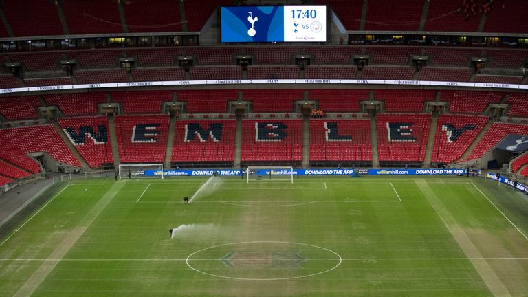 Tottenham played Manchester City at Wembley on Monday Night Football