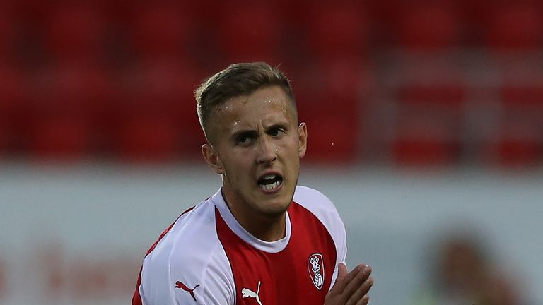 ROTHERHAM, ENGLAND - JULY 25:  Will Vaulks of Rotherham United during the at Pre-Season Friendly match between Rotherham United and Cardiff City at The New York Stadium on July 25, 2018 in Rotherham, England. (Photo by Nigel Roddis/Getty Images)                           