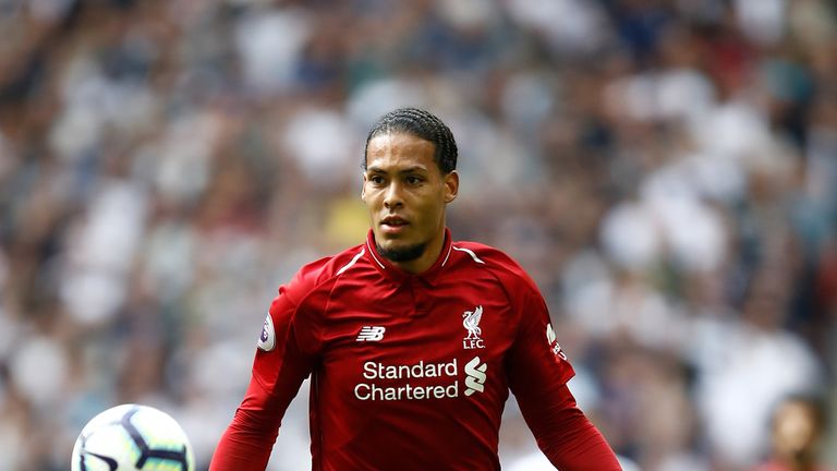  during the Premier League match between Tottenham Hotspur and Liverpool FC at Wembley Stadium on September 15, 2018 in London, United Kingdom.