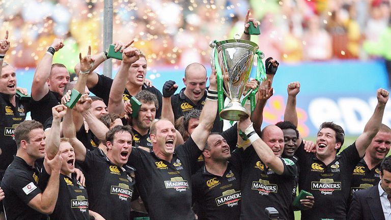 Wasps celebrate winning the Heineken Cup in 2007