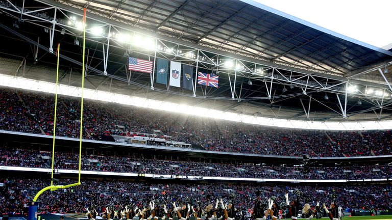Wembley hosted the Jacksonville Jaguars and Philadelphia Eagles on Sunday