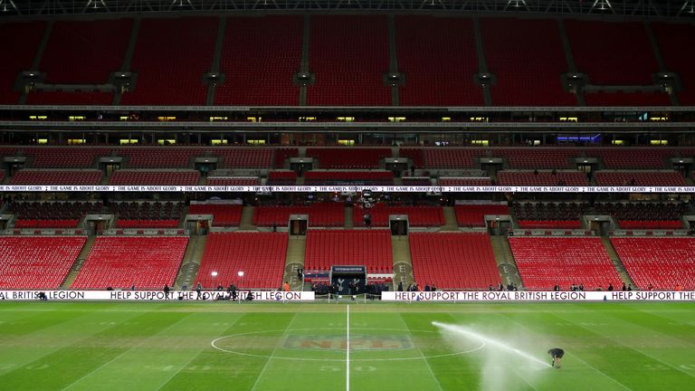 Much of the pre-match talk centred around the Wembley pitch after Sunday's NFL fixture