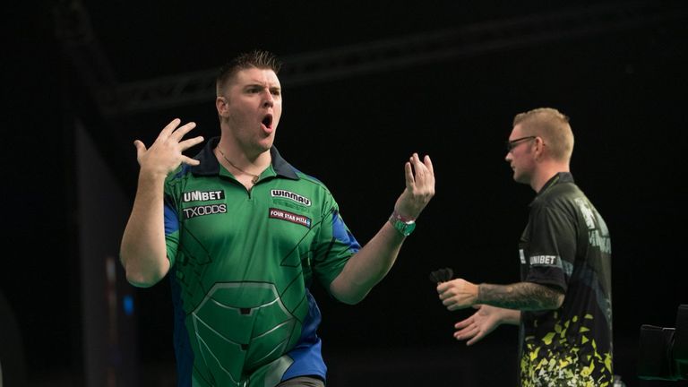 Daryl Gurney survived a scare in his highly-charged affair against Ron Meulenkamp