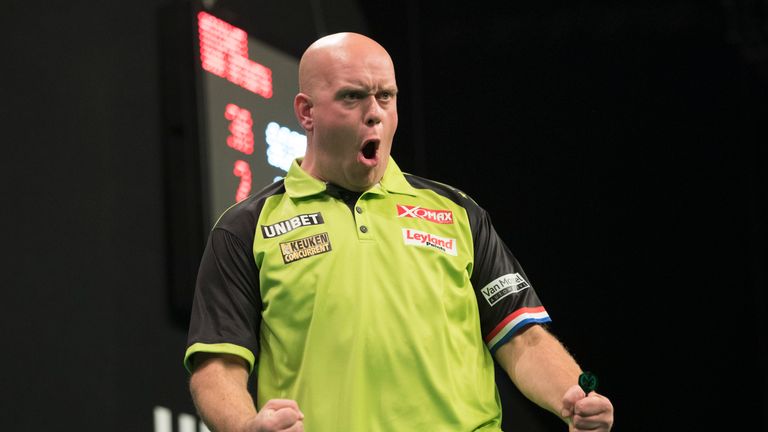 Michael van Gerwen roared into another World Grand Prix final after a dominant win over Daryl Gurney