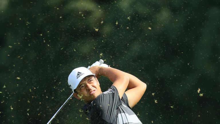 during the first round of the WGC - HSBC Champions at Sheshan International Golf Club on October 25, 2018 in Shanghai, China.